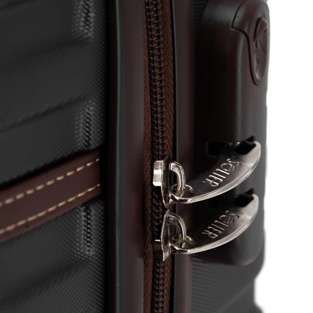 Kelioninis Solier Luggage Vidutinis lagaminas M Solier 22' STL957 ABS - Juodas