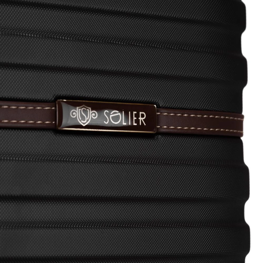 Kelioninis Solier Luggage Vidutinis lagaminas M Solier 22' STL957 ABS - Juodas