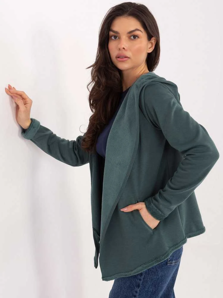 Sublevel Bluza-D68450M01066D1-ciemny žalia