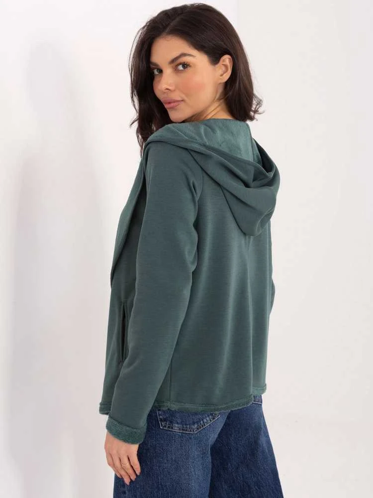 Sublevel Bluza-D68450M01066D1-ciemny žalia