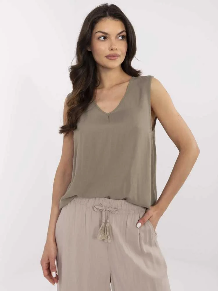 Sublevel Bluzka-D73761M11218A-khaki