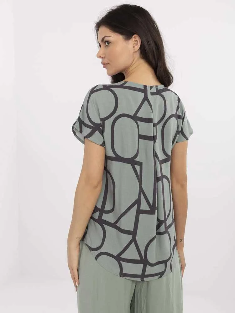 Sublevel Bluzka-D73771M11171D-khaki