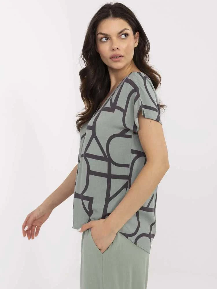 Sublevel Bluzka-D73771M11171D-khaki