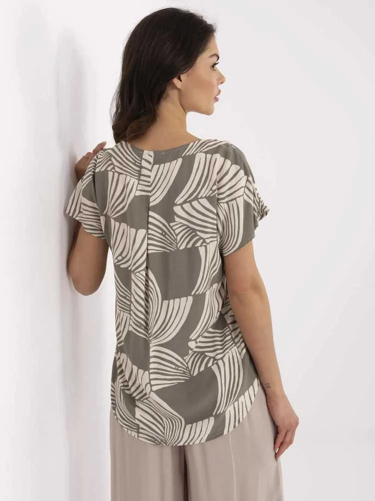 Sublevel Bluzka-D73771M11171D-khaki