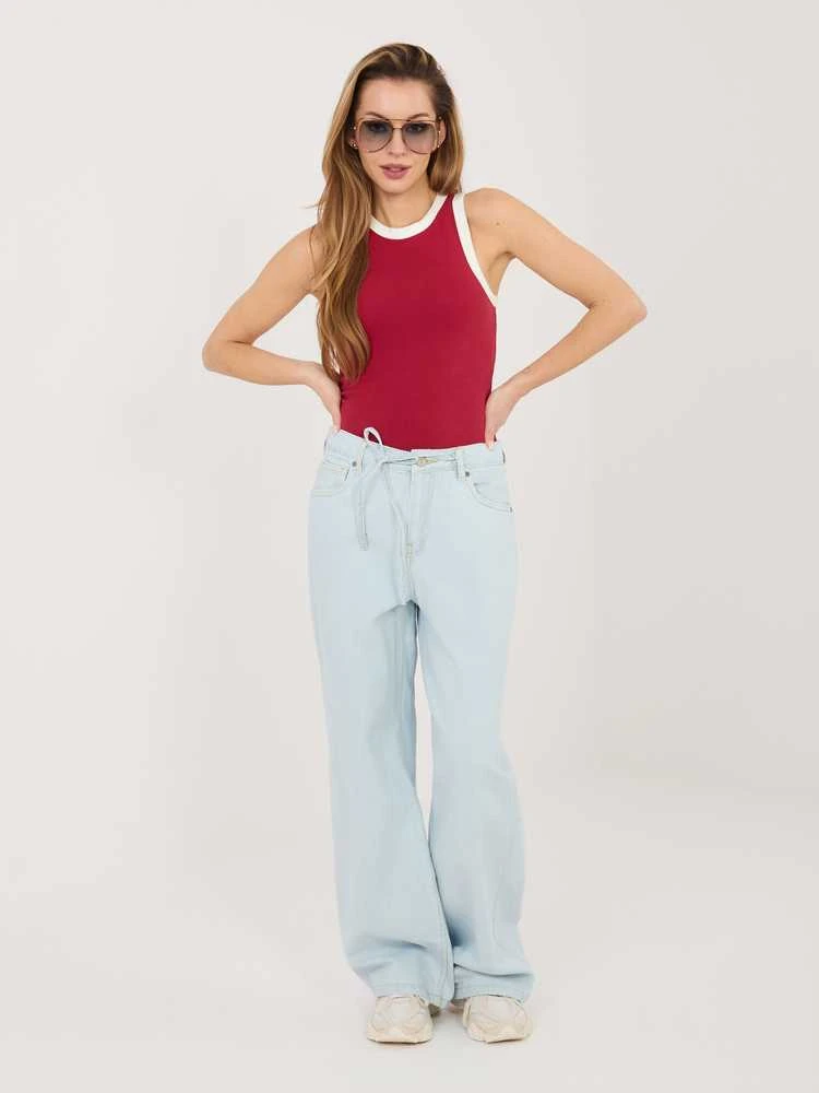 Sublevel Kelnės-D80033BB62629L221-šviesiai mėlyna
