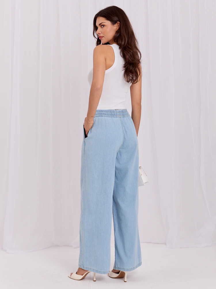 Sublevel Kelnės-D80038BB62627L220-šviesiai mėlyna