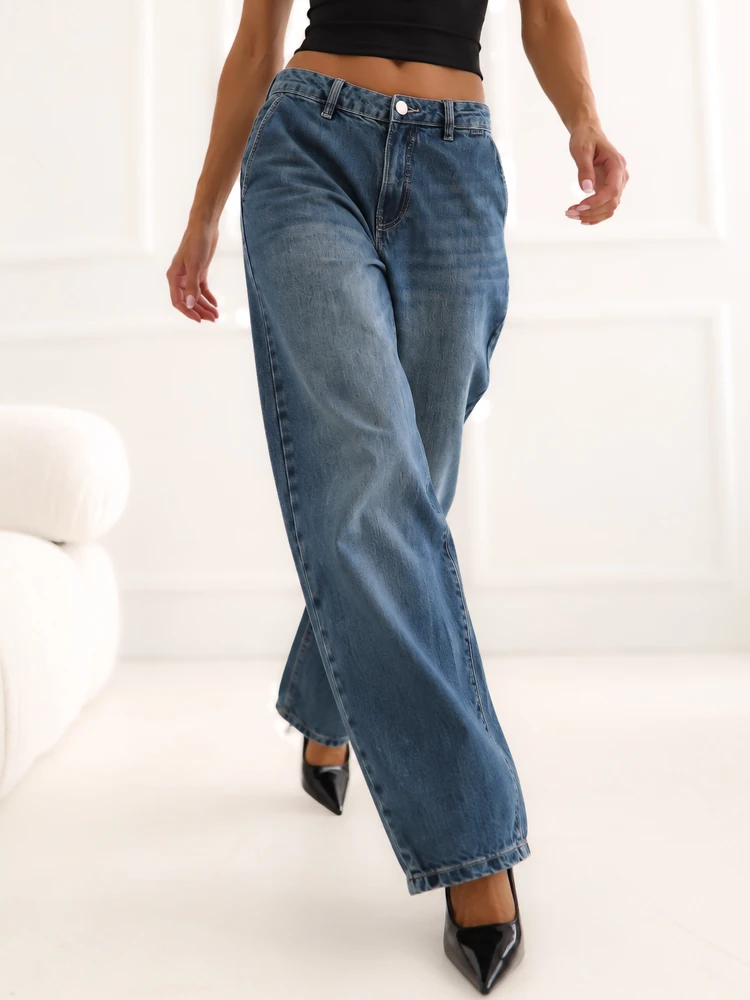 Sublevel Kelnės jeans-D80044AH62683D320-ciemny mėlyna