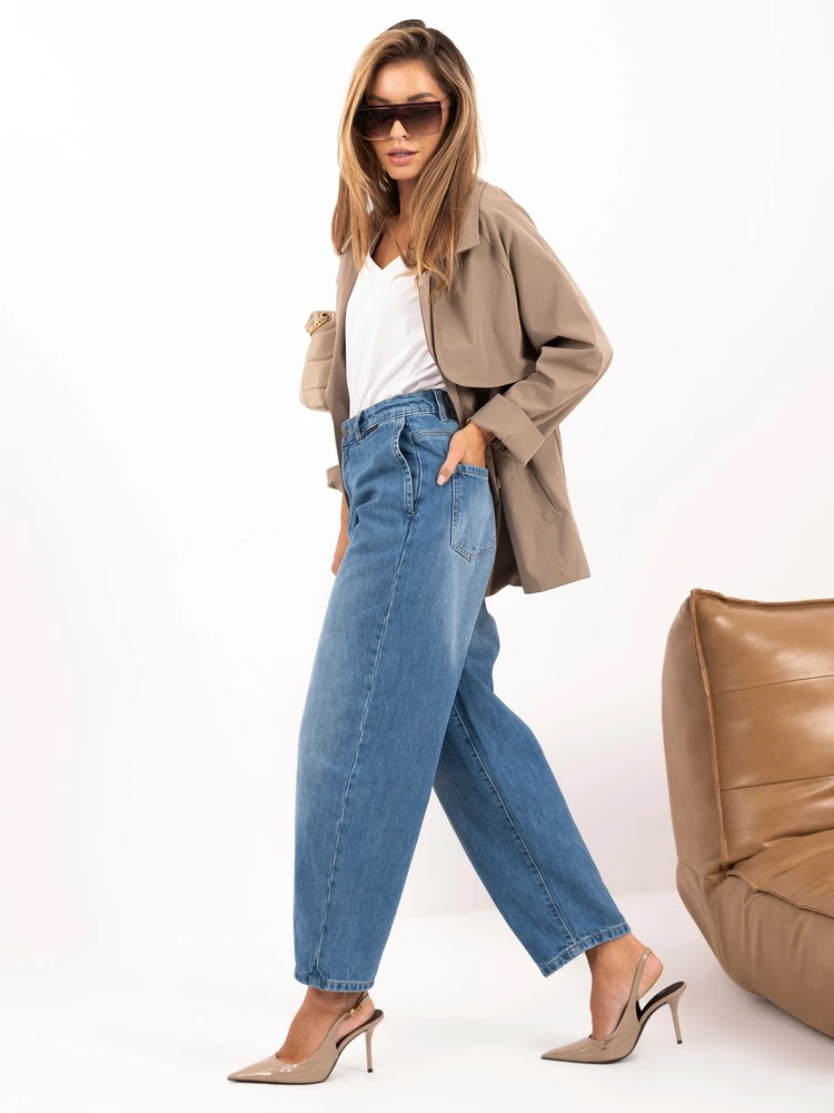 Sublevel Kelnės jeans-D80044AH62683L233-šviesiai mėlyna