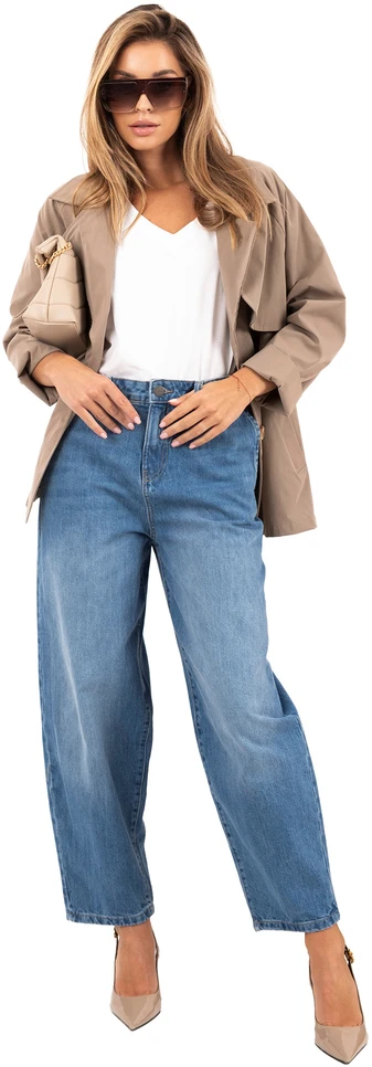 Sublevel Kelnės jeans-D80044AH62683L233-šviesiai mėlyna