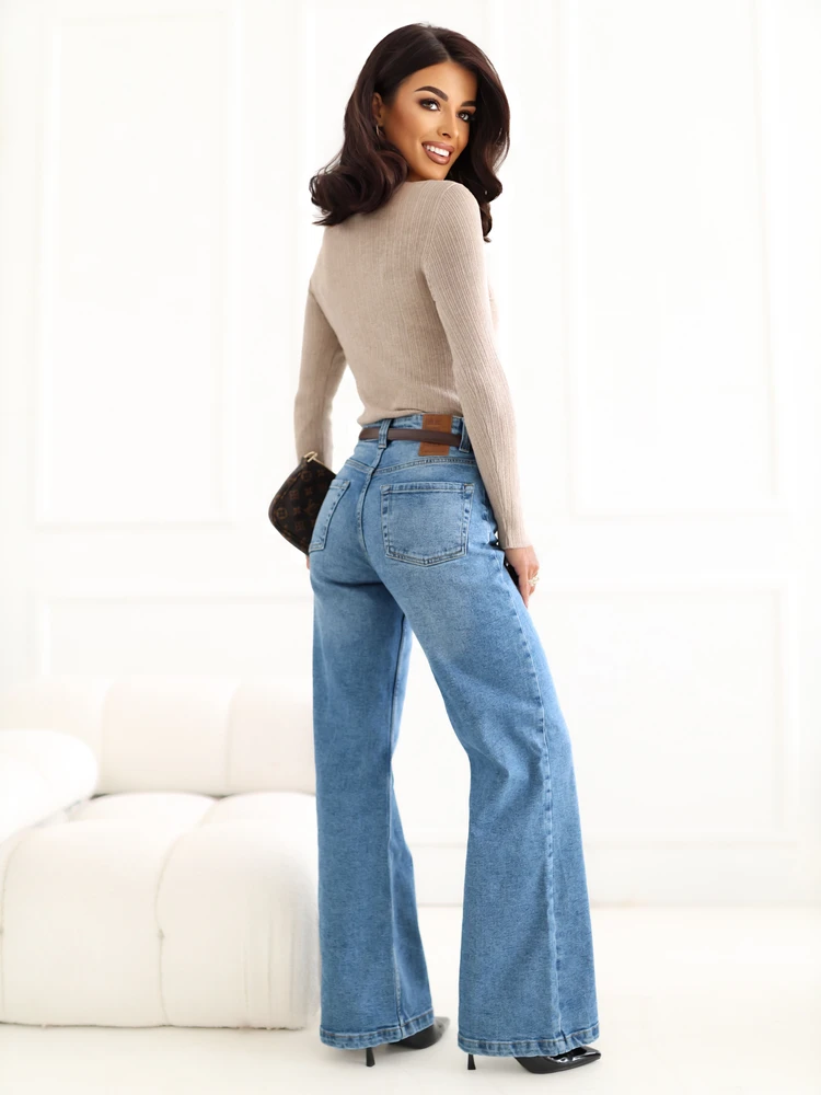 Sublevel Kelnės jeans-D85094BA62673M330-mėlyna