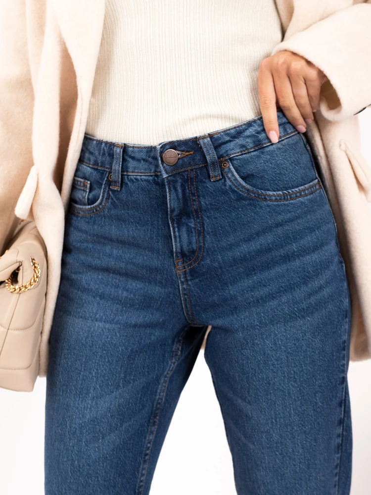 Sublevel Kelnės jeans-D85096AH62682D319-ciemny mėlyna