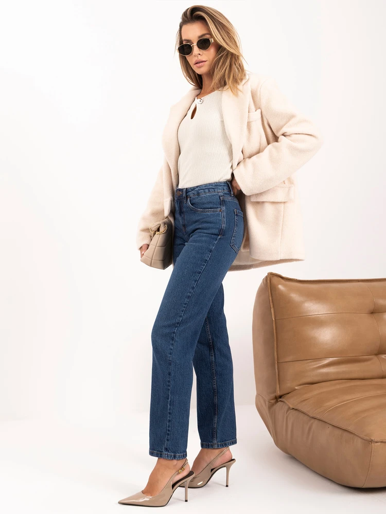 Sublevel Kelnės jeans-D85096AH62682D319-ciemny mėlyna