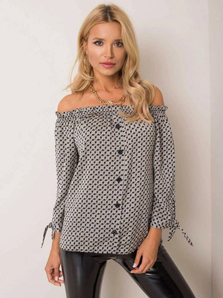Sublevel Palaidinė-D52211W10987B-juoda ir balta