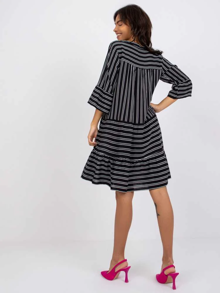 Sublevel Suknelė-D73771M30214C-juoda ir balta