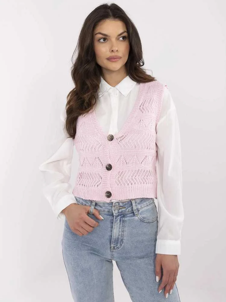 Sublevel Sweter-D93076J90849A-jasny rožinė