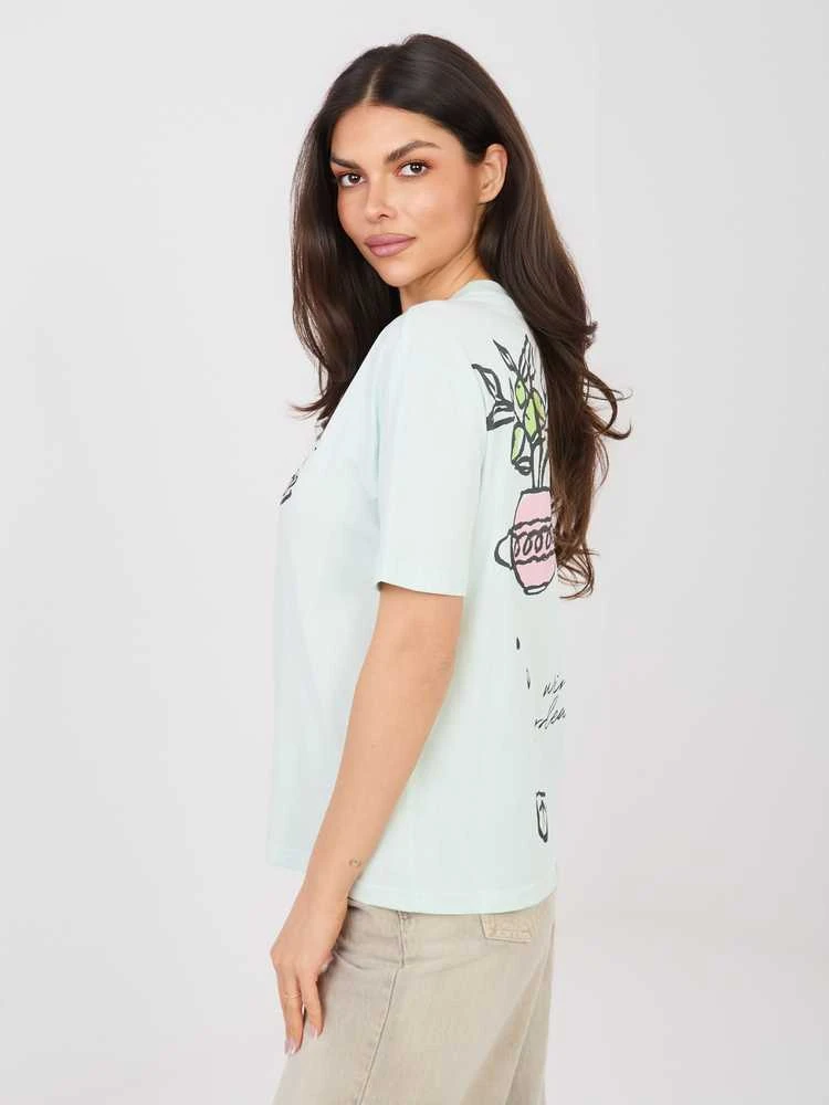 Sublevel T-shirt-D12022AH02645AA-mietowy