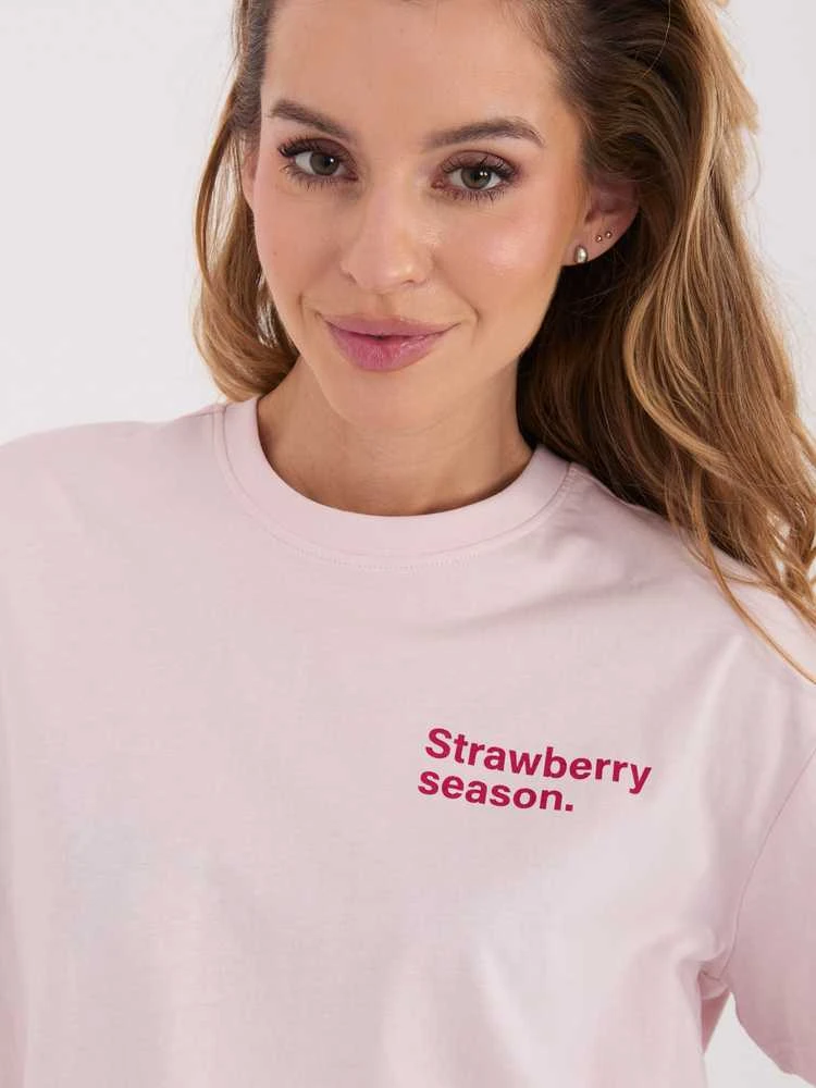 Sublevel T-shirt-D12022AH02645V-jasny rožinė