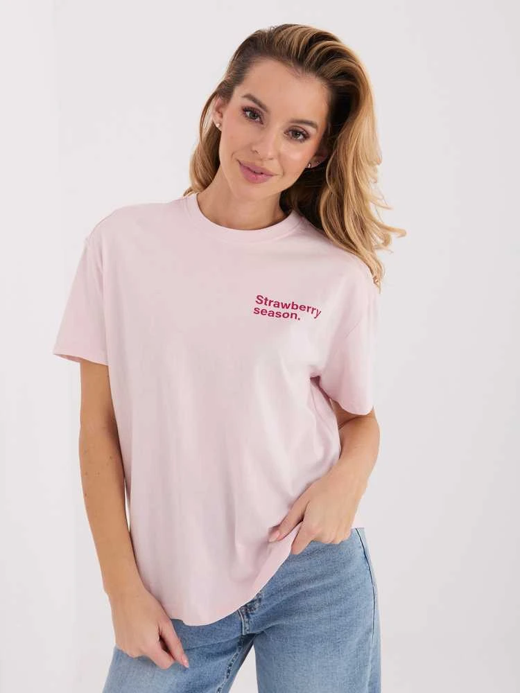 Sublevel T-shirt-D12022AH02645V-jasny rožinė