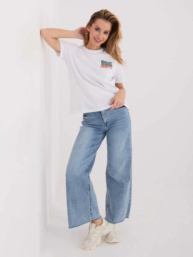 Sublevel T-shirt-D12022AH02645W-balta