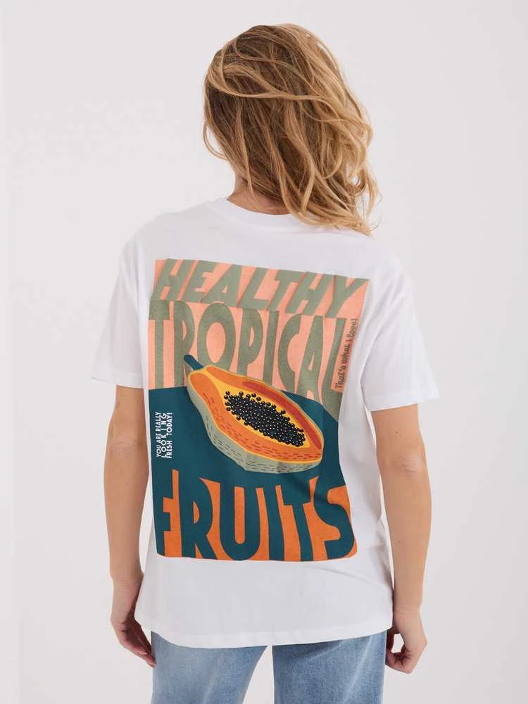 Sublevel T-shirt-D12022AH02645W-balta