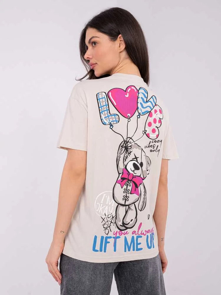 Sublevel T-shirt-D12022AH02645Y-jasny smėlio spalva