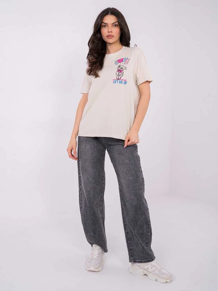 Sublevel T-shirt-D12022AH02645Y-jasny smėlio spalva