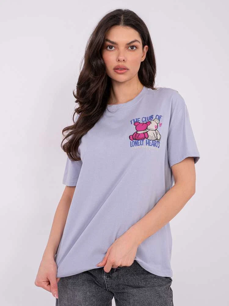 Sublevel T-shirt-D12022AH02645Y-jasny violetinė