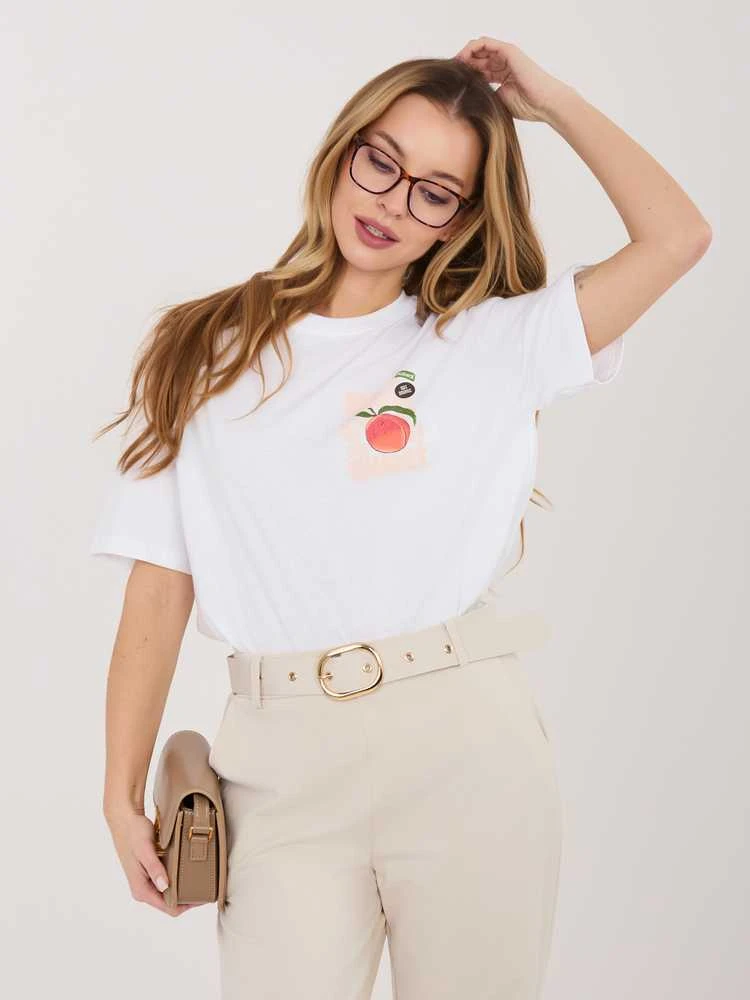 Sublevel T-shirt-D12022AJ02645AD-balta