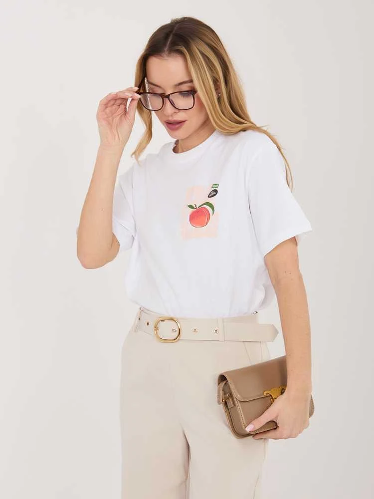 Sublevel T-shirt-D12022AJ02645AD-balta