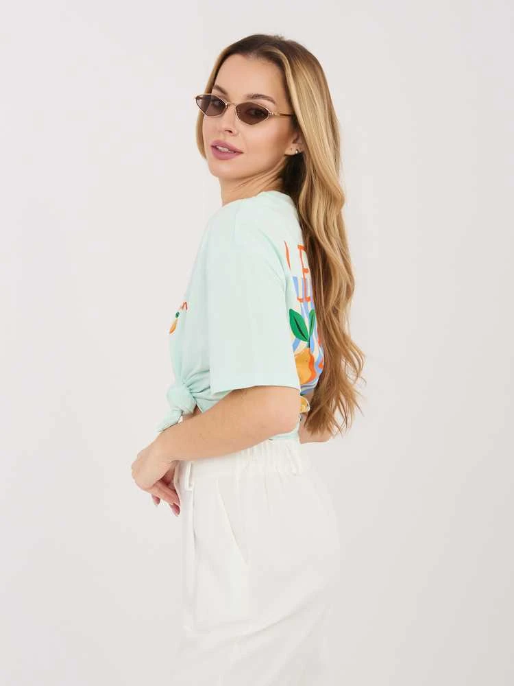 Sublevel T-shirt-D12022AJ02645AD-mietowy
