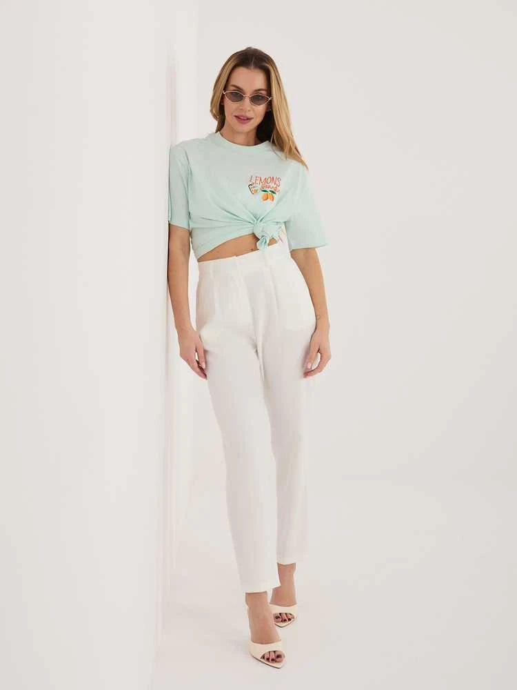 Sublevel T-shirt-D12022AJ02645AD-mietowy