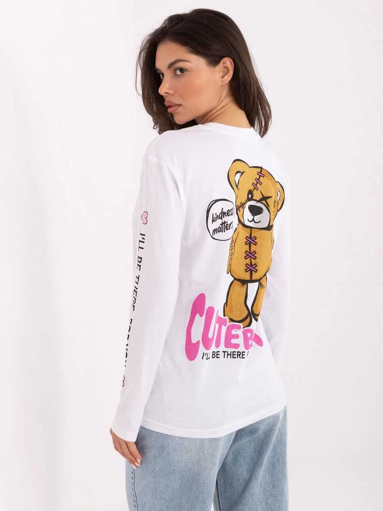 Sublevel T-shirt-D12022M02688B-balta