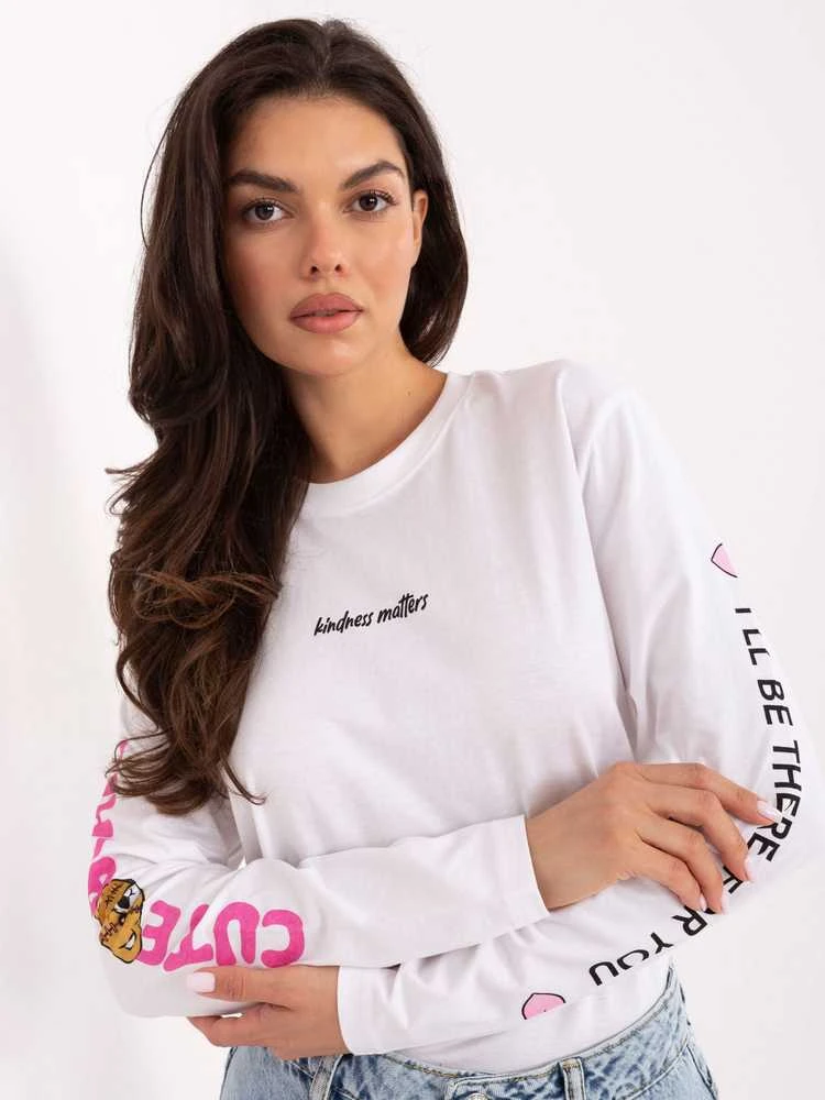 Sublevel T-shirt-D12022M02688B-balta