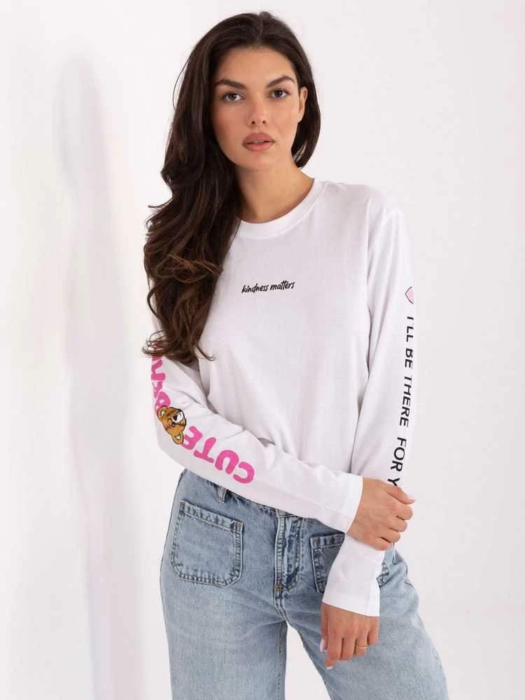 Sublevel T-shirt-D12022M02688B-balta