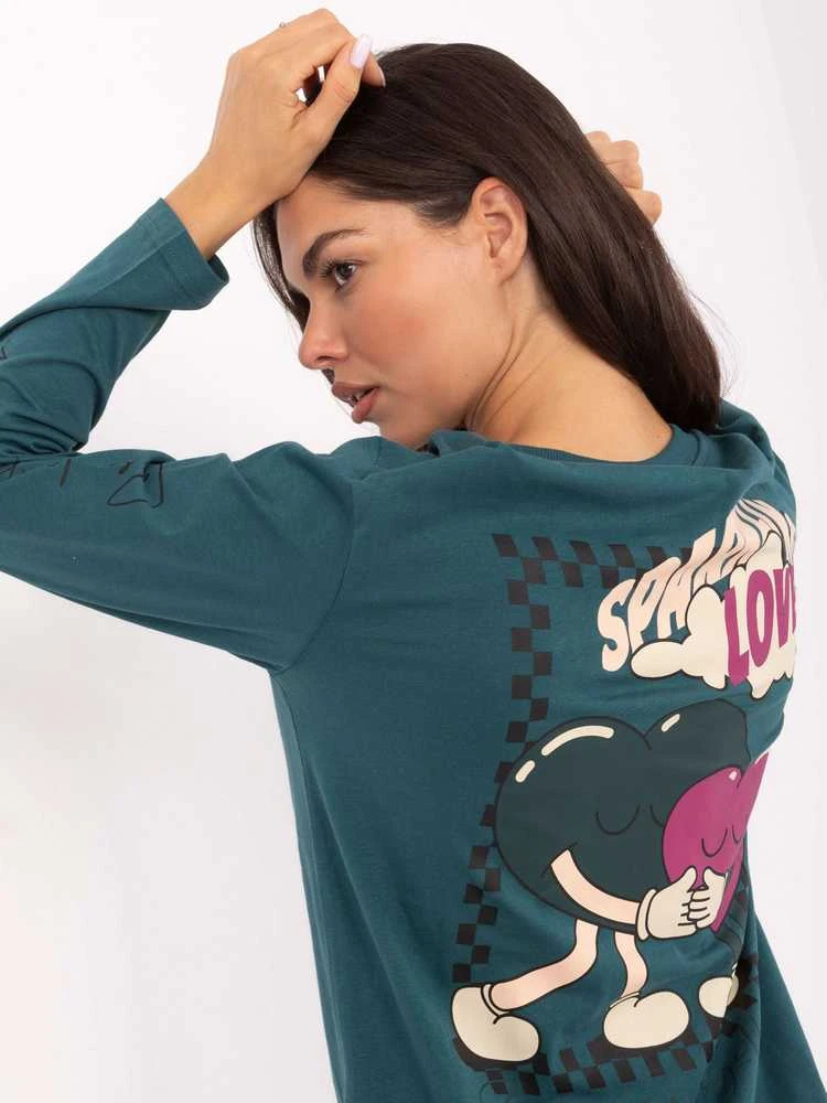 Sublevel T-shirt-D12022M02688B-jūros spalvos