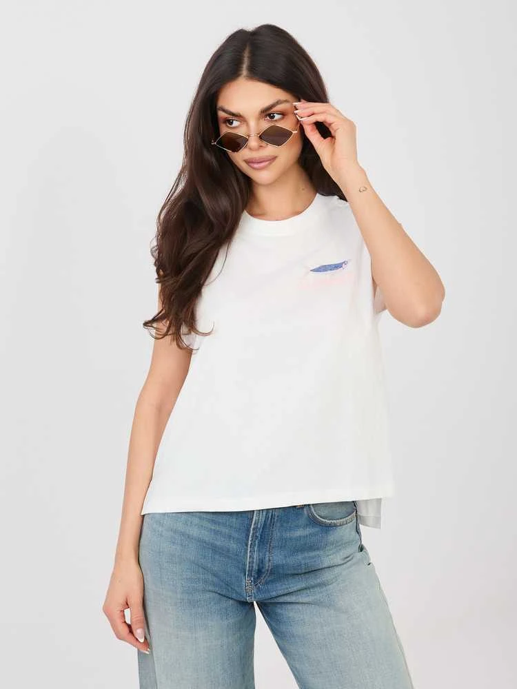 Sublevel T-shirt-D12022M02769B-balta