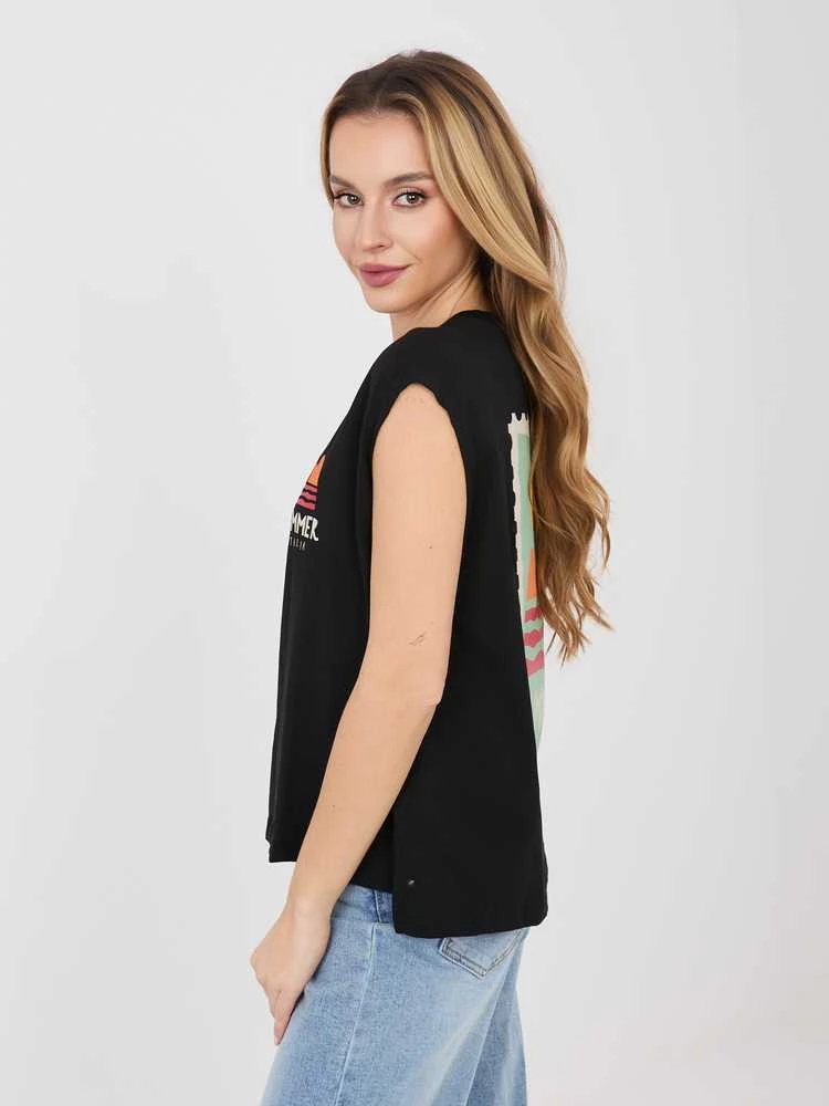 Sublevel T-shirt-D12022M02769B-juoda