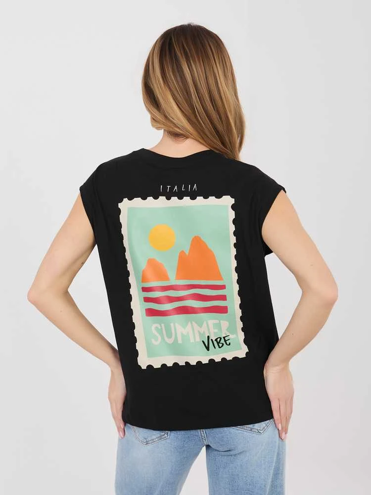 Sublevel T-shirt-D12022M02769B-juoda
