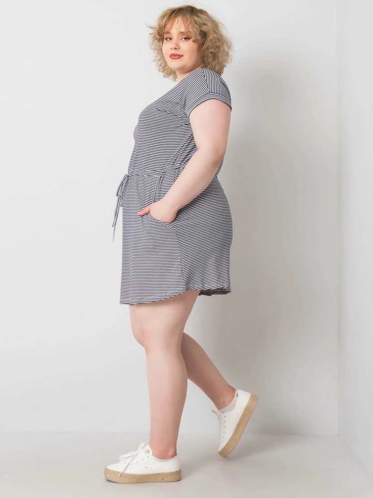 Basic Feel Good Suknelė-RV-SK-6632.25-balta-mėlyna