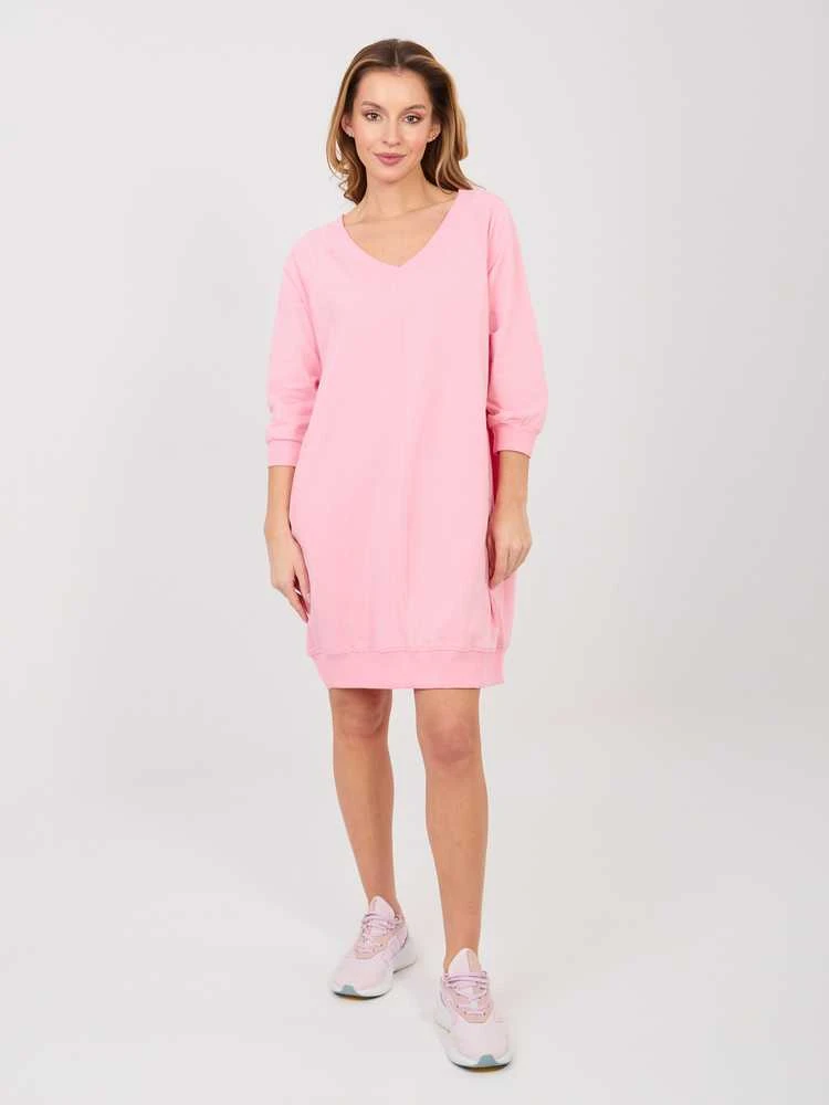 Suknelė Basic Feel Good Sukienka-RV-SK-7203.35P-jasny rožinė