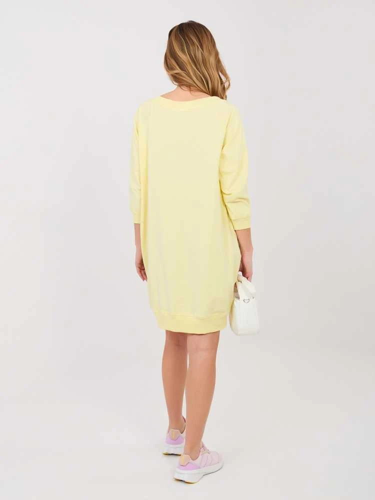 Suknelė Basic Feel Good Sukienka-RV-SK-7203.35P-jasny geltona