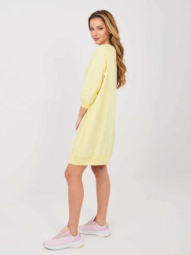 Suknelė Basic Feel Good Sukienka-RV-SK-7203.35P-jasny geltona