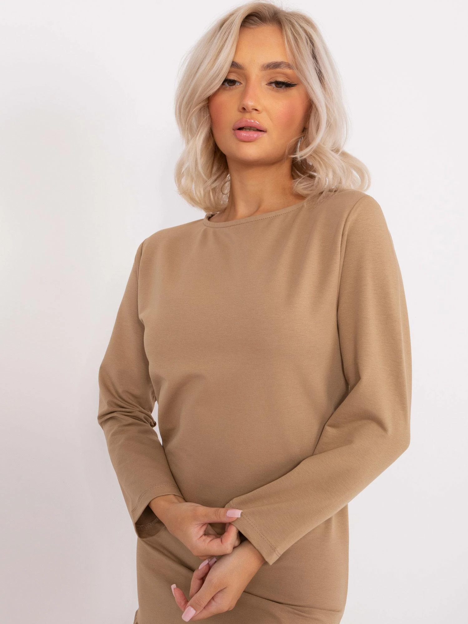 Lily Rose Suknelė-EM-SK-HS-21-489.85-tamsiai smėlio spalvos