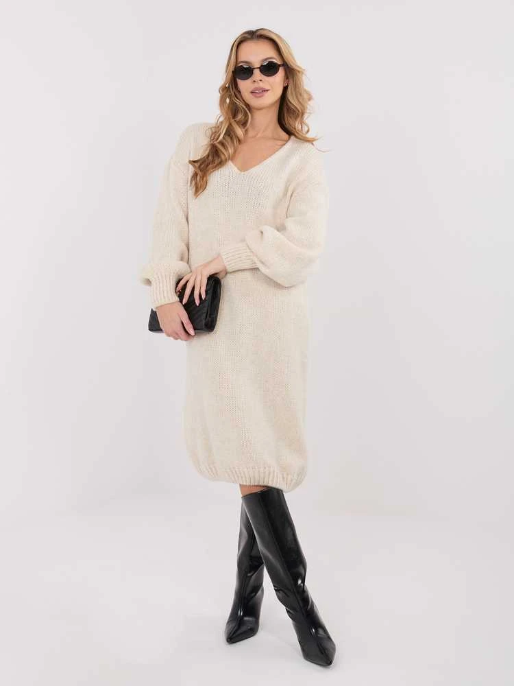 Suknelė Factory Price Sukienka-IN-SK-5962.22-jasny smėlio spalva