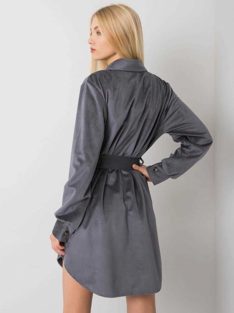 Italy Moda Suknelė-DHJ-SK-10333.12P-grafitas