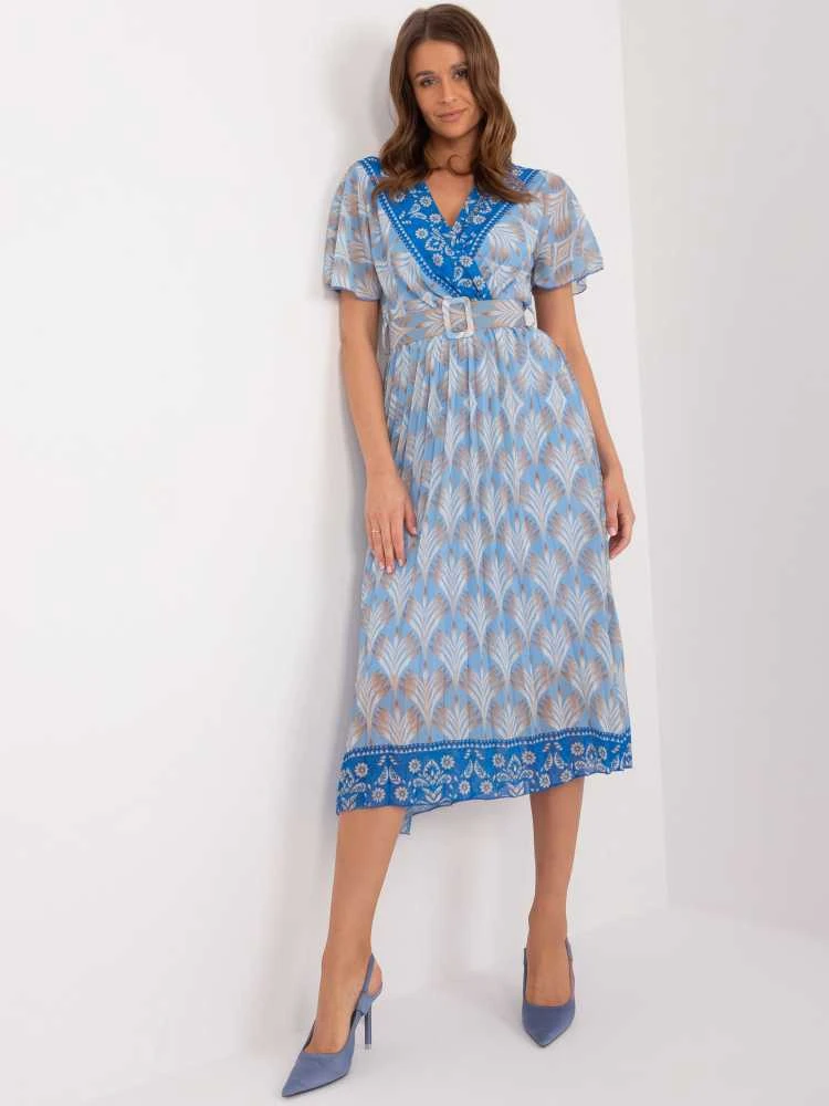 Italy Moda Suknelė-DHJ-SK-11331-7,71-mėlyna