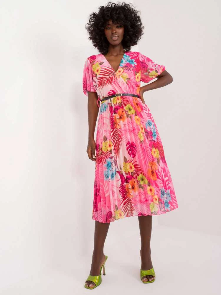 Italy Moda Suknelė-DHJ-SK-13162-4,32-rožinė