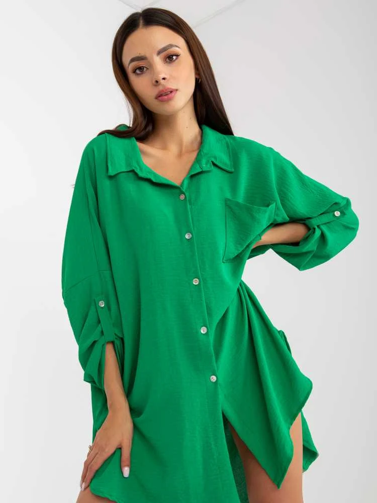 Italy Moda Suknelė-DHJ-SK-13938.02P-šviesiai žalia