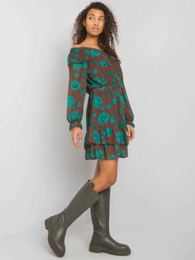 Italy Moda Suknelė-DHJ-SK-15015.56P-ruda