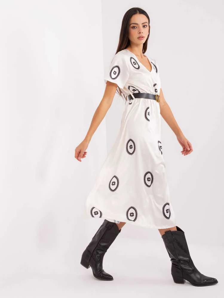 Italy Moda Suknelė-DHJ-SK-17260,90-ekru